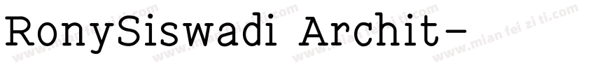 RonySiswadi Archit字体转换